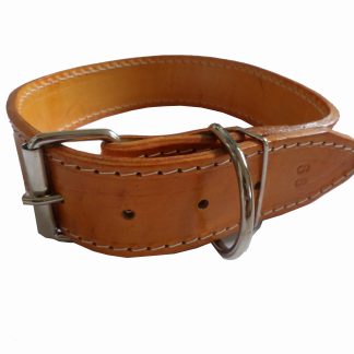 CL10- COLEIRA COURO DUPLA