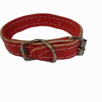 CL26- COLEIRA COURO FORRADA 2ª LINHA